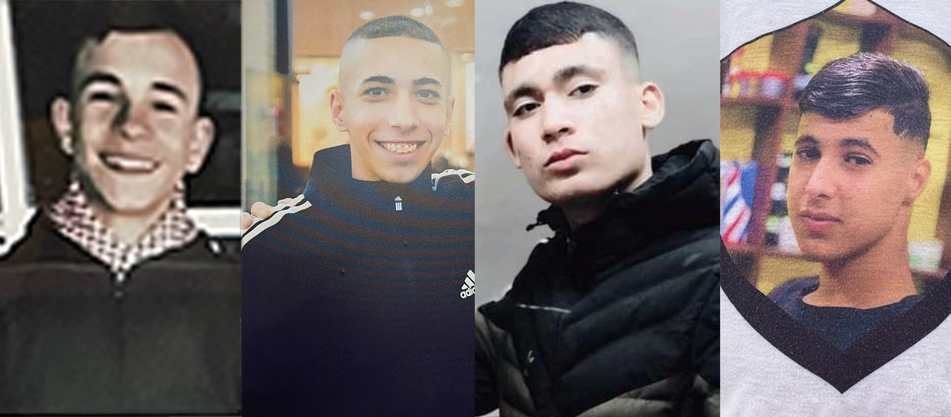  Left to Right, Adam Ayyad, Wadea Abu Ramuz, Mahmoud al-Sadi, and Mohammed al-Sleem.