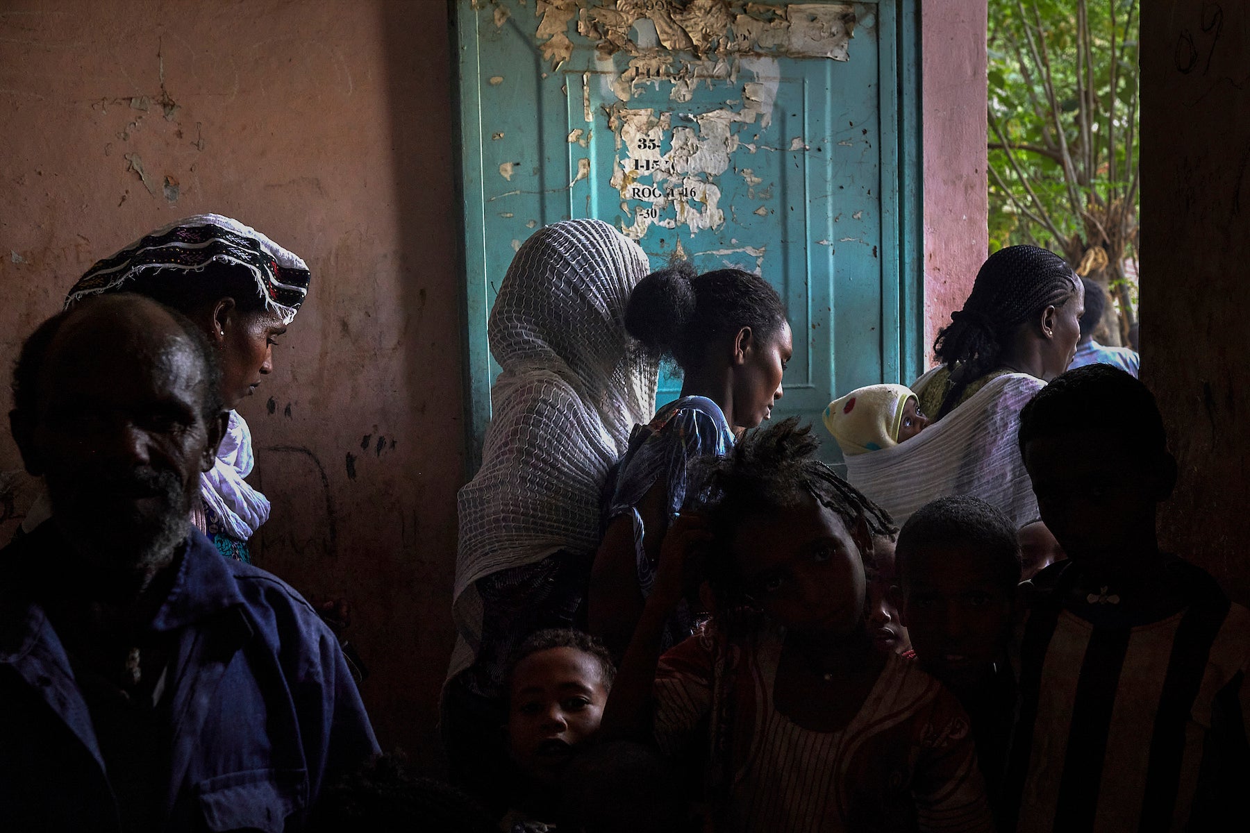 Displaced persons center in northern Ethiopia where many still suffer from the effects of the war that began in 2020, August 14, 2023.