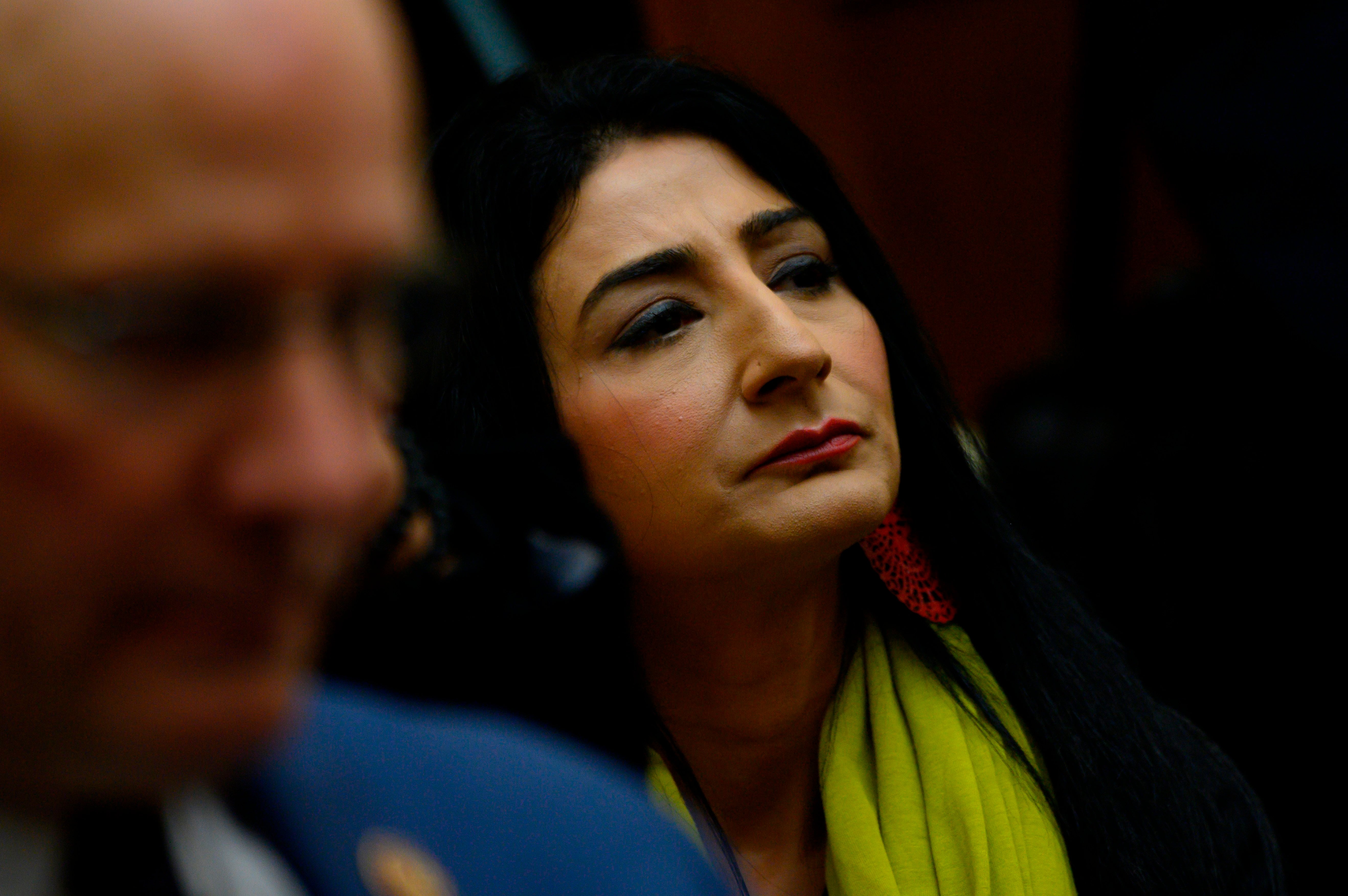 Nitasha Kaul, professor at the University of Westminster in London, during an Asia, the Pacific and Nonproliferation Subcommittee hearing in Washington, DC, October 22, 2019. 