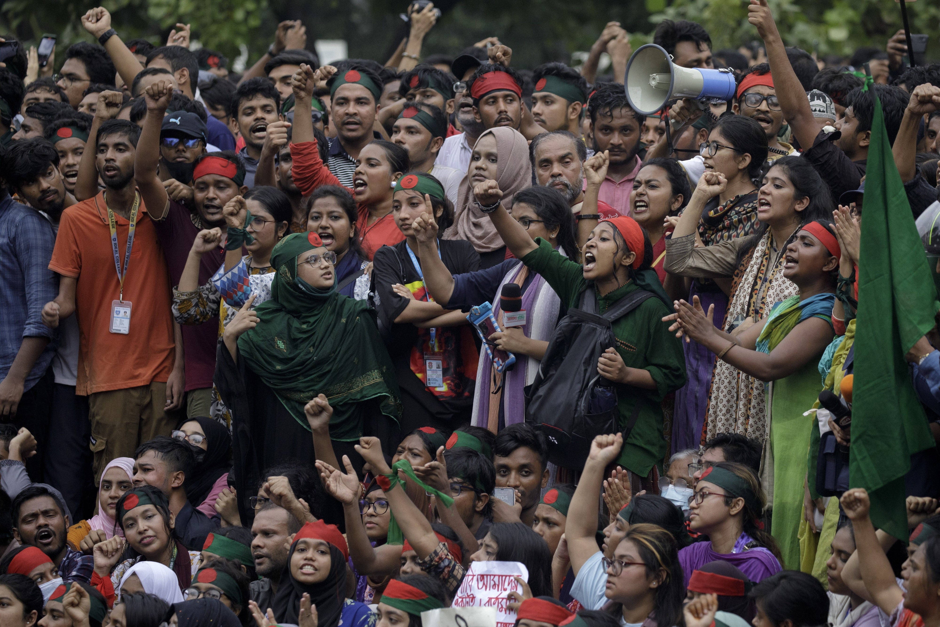 Manifestation d'étudiants au Bangladesh