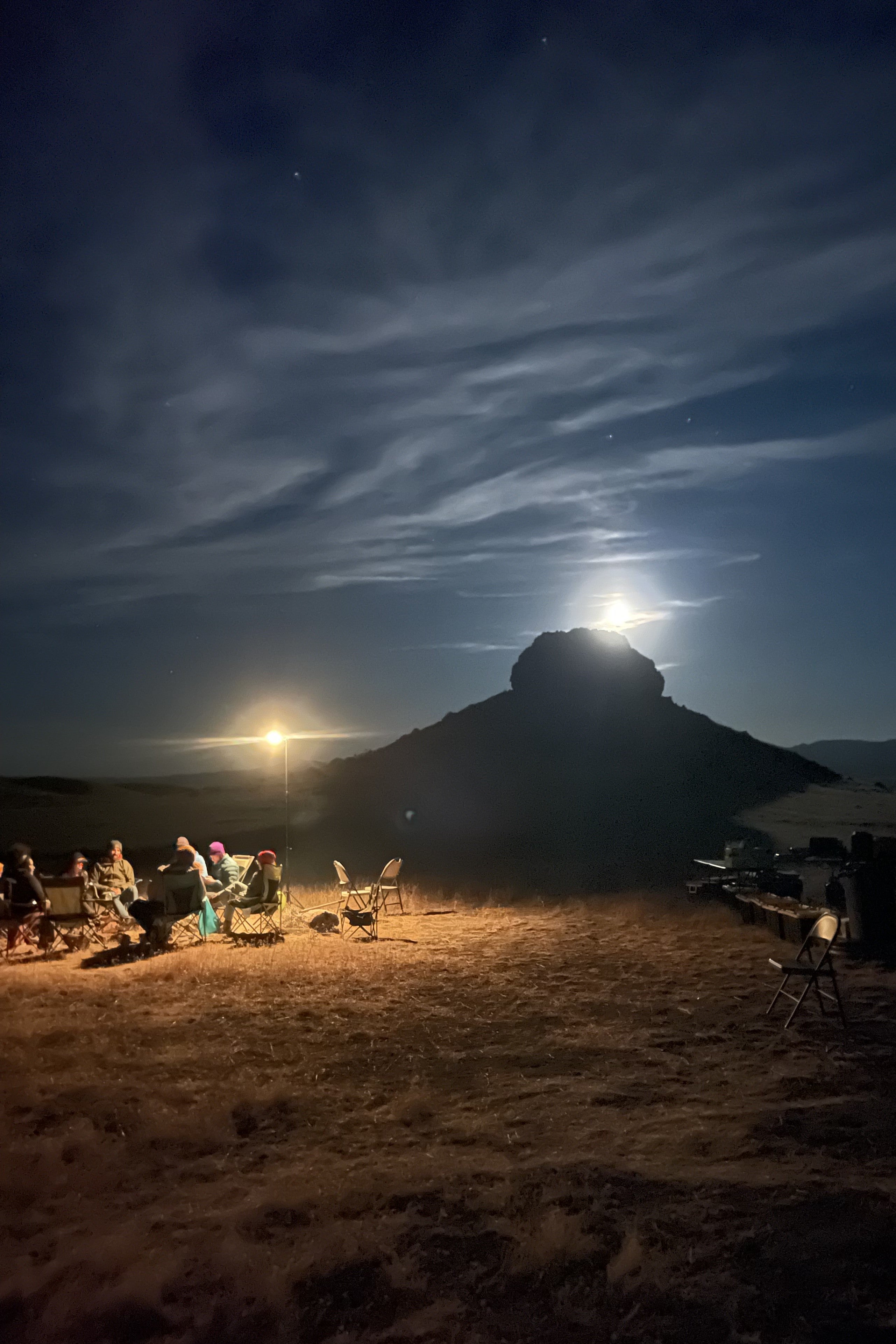 Numu/Nuwu and Newe Indigenous people camping overnight at the accessible section of Peehee Mu’huh