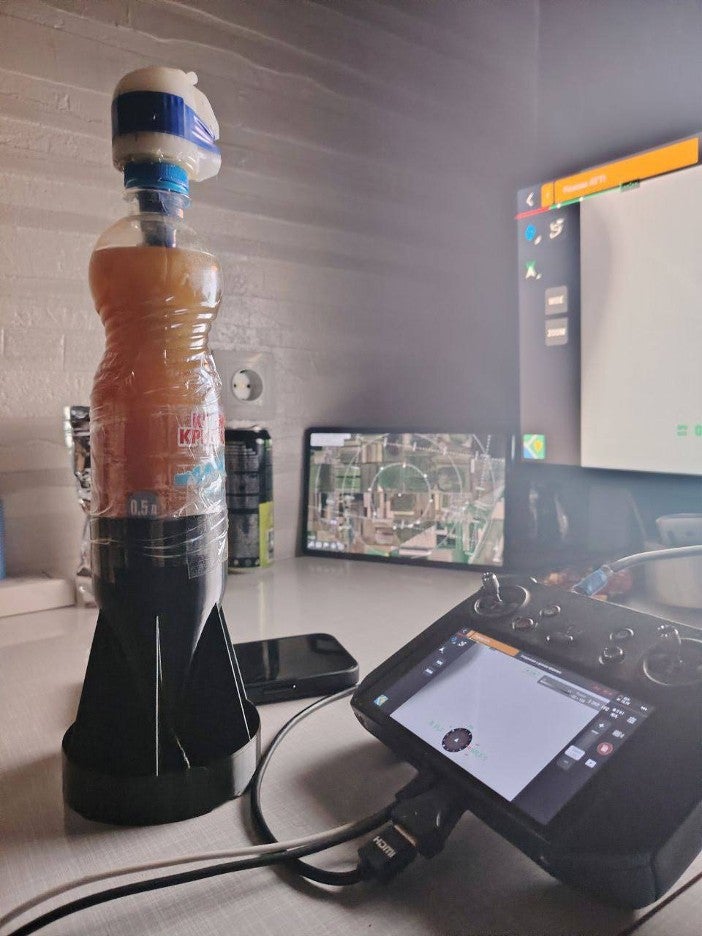 improvised incendiary device delivered by drone