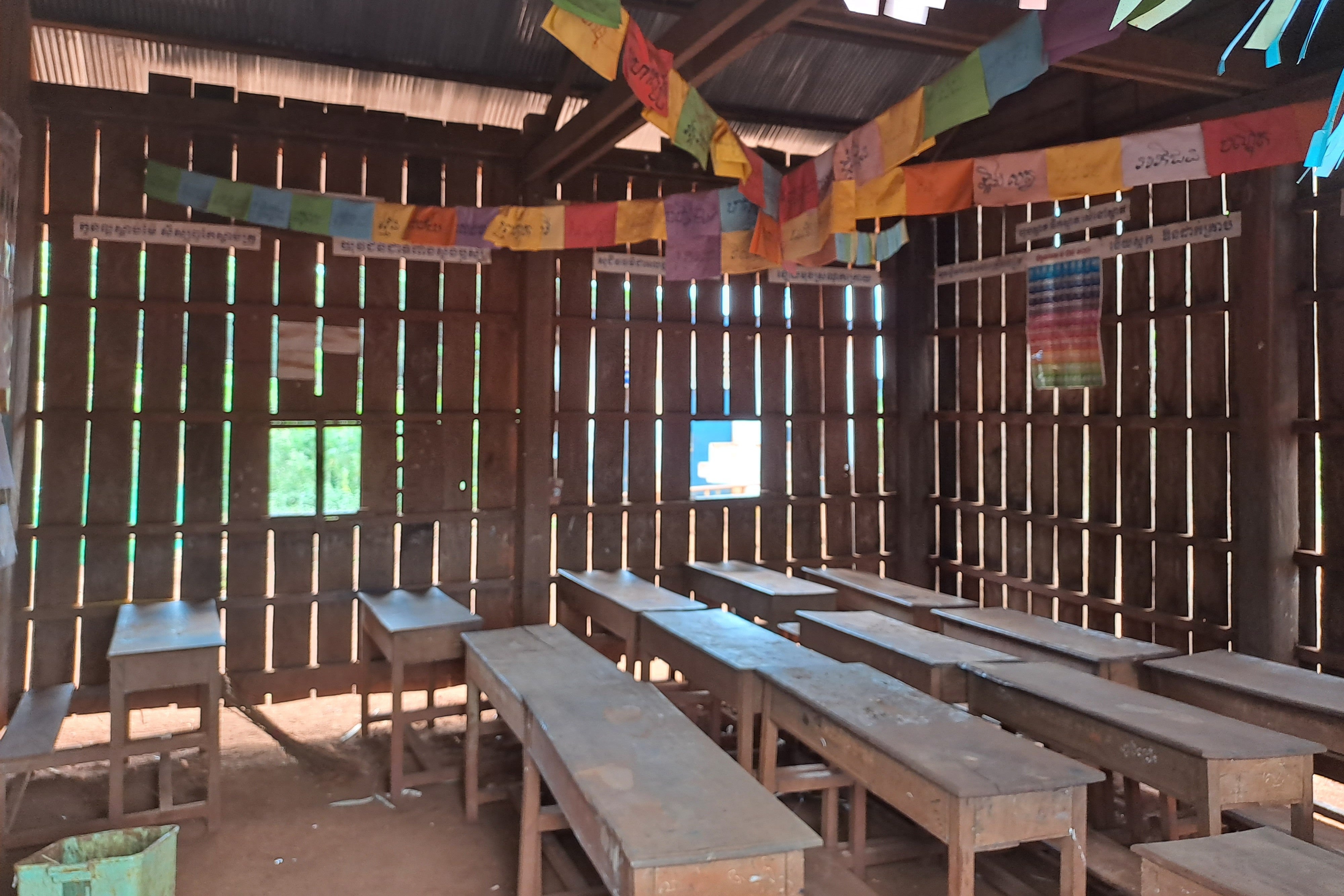 Interior of a rural school