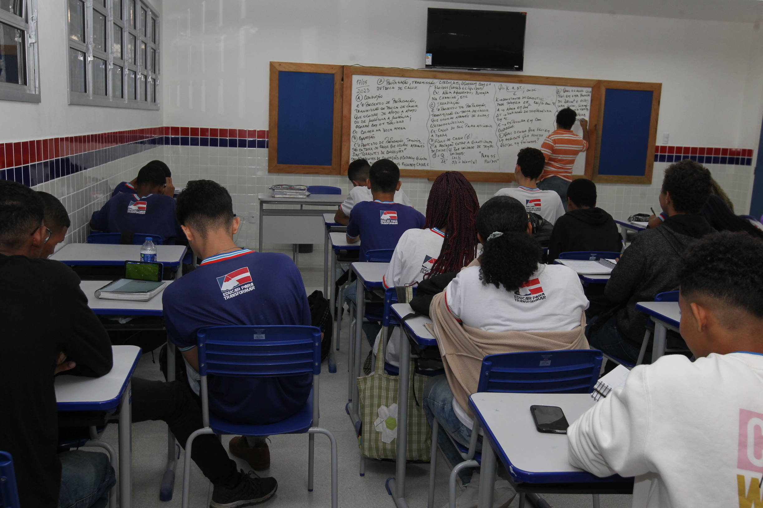 Students in a classroom in a state public school in Lauro de Freitas, Bahia, May 17, 2023. 