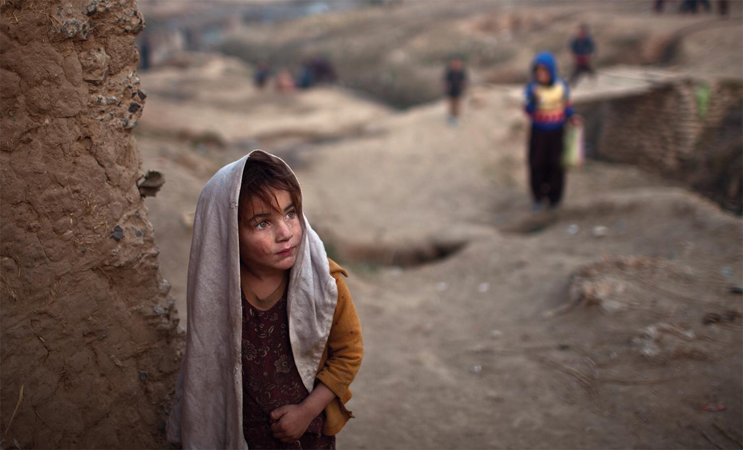 An Afghan girl