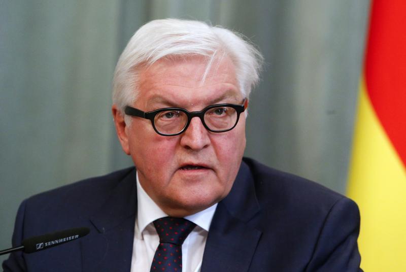 German Foreign Minister Frank-Walter Steinmeier attends a news conference after a meeting with his Russian counterpart Sergei Lavrov (not pictured) in Moscow, Russia, March 23, 2016.