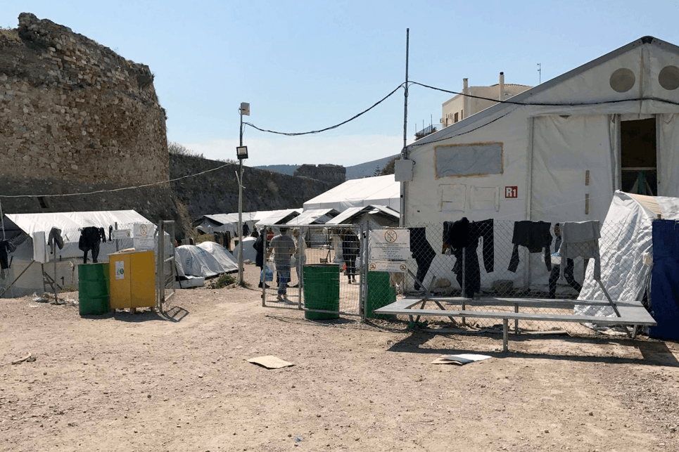 Souda refugee camp on the island of Chios. Poor living conditions in the camp and overcrowded hotspots, with little to no access to basic services, such as sanitation and proper shelter is key factor that contributes to psychological distress.