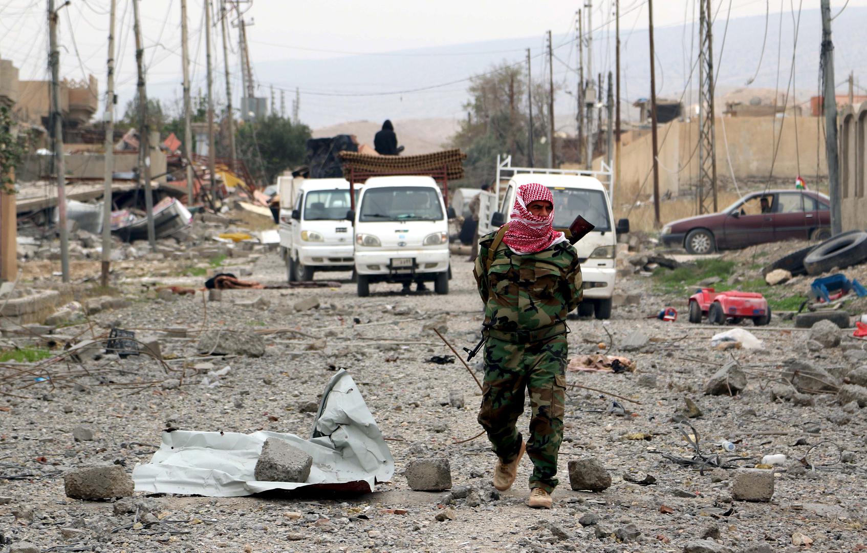 A Yezidi fighter in Sinjar, Iraq, November 16, 2015. 