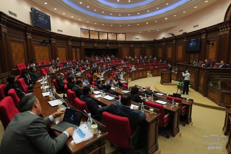 The Parliament of Armenia debates a bill that would allow for interference with privacy rights. 