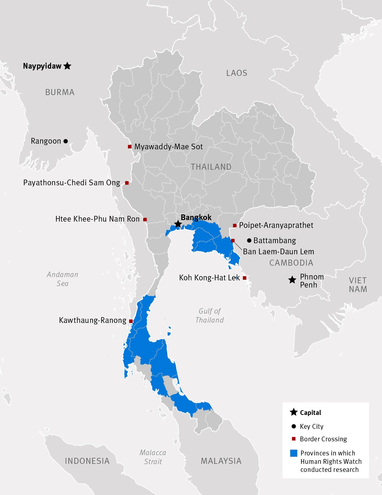 Map of Thailand