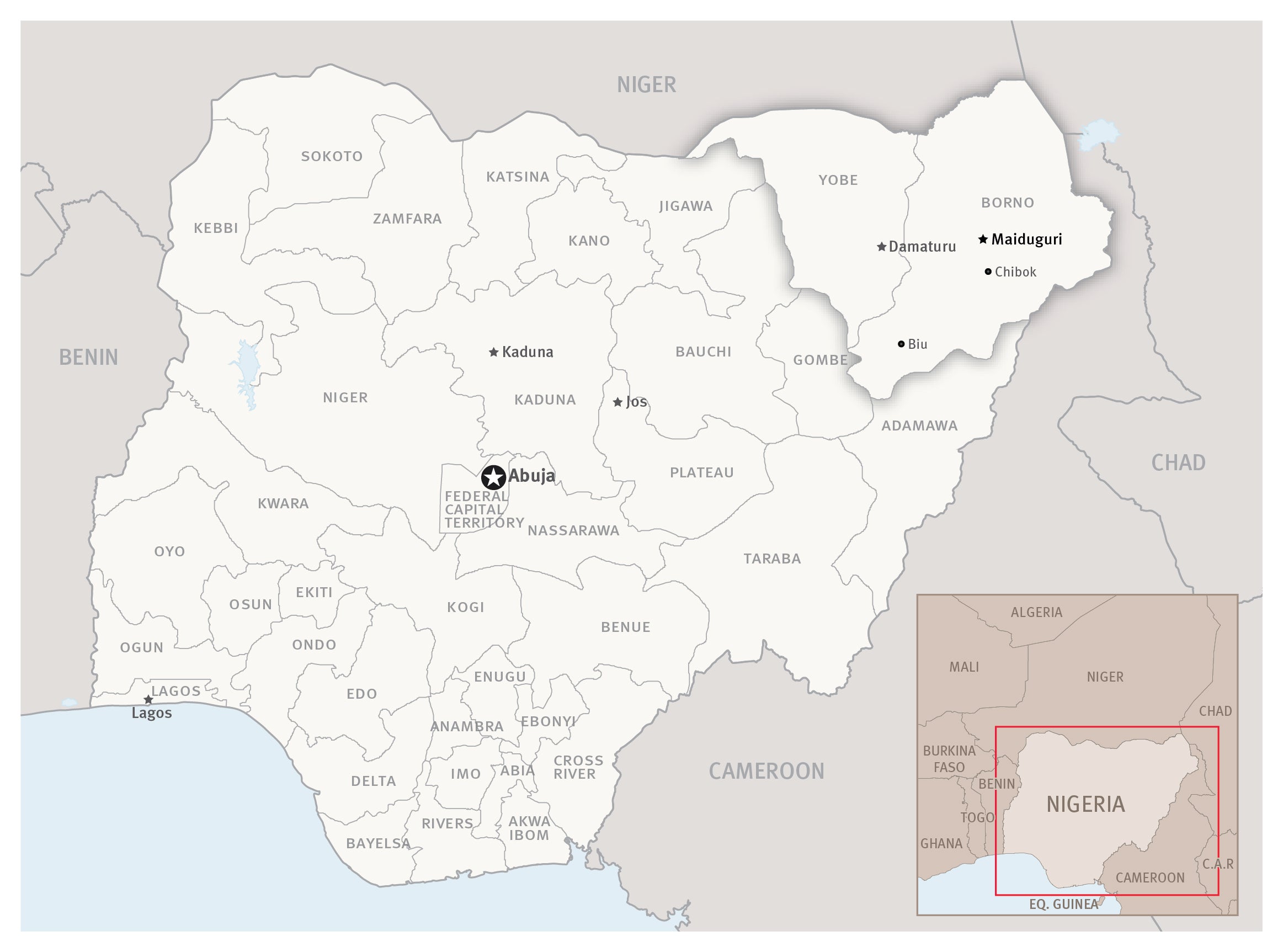 Map of Nigeria