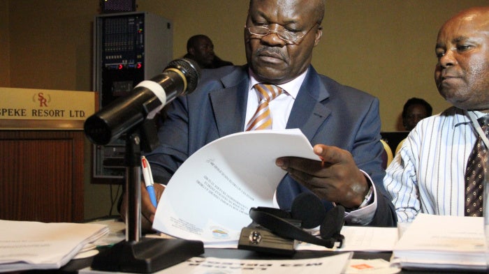 Roger Lumbala Tshitenga, a former Congolese rebel leader and government minister, in Kampala, Uganda, February 6, 2013.