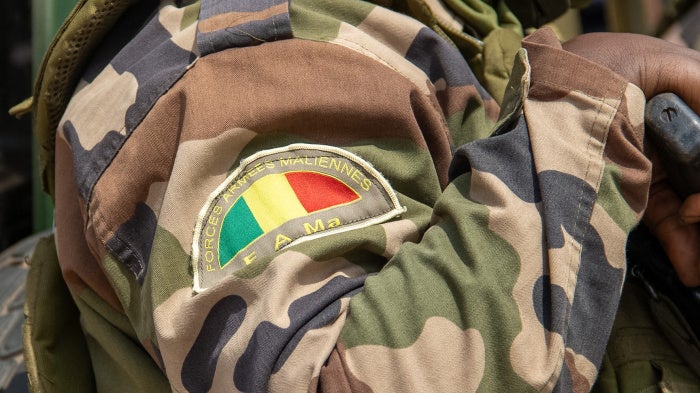 The logo of the Malian Armed Forces (FAMA).