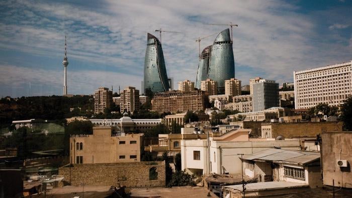 The Flame Towers are emblematic of new construction in Baku.
