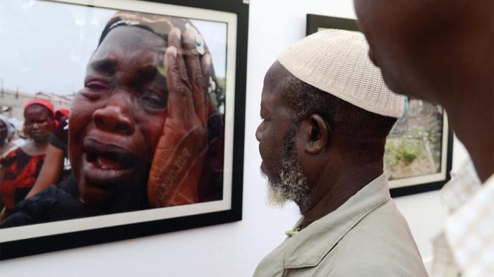 exposition sur la crise  postélectorale de 2010-2011 à Abidjan