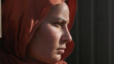 Still of a woman's face