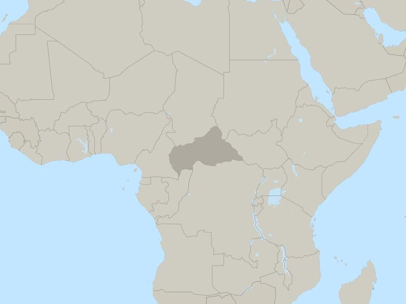Central African Republic country page map