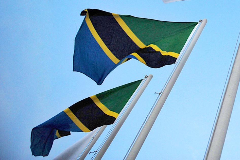 The flag of the United Republic of Tanzania.