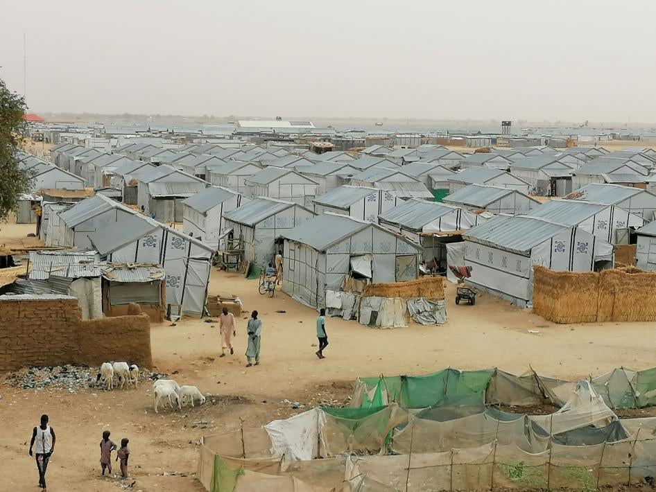 The Bakassi Internally Displaced People's camp in Maiduguri, Nigeria, March 2020. 
