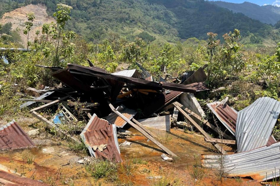 a destroyed building