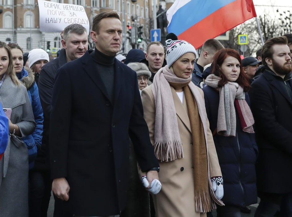 Alexei Navalny and wife Yulia