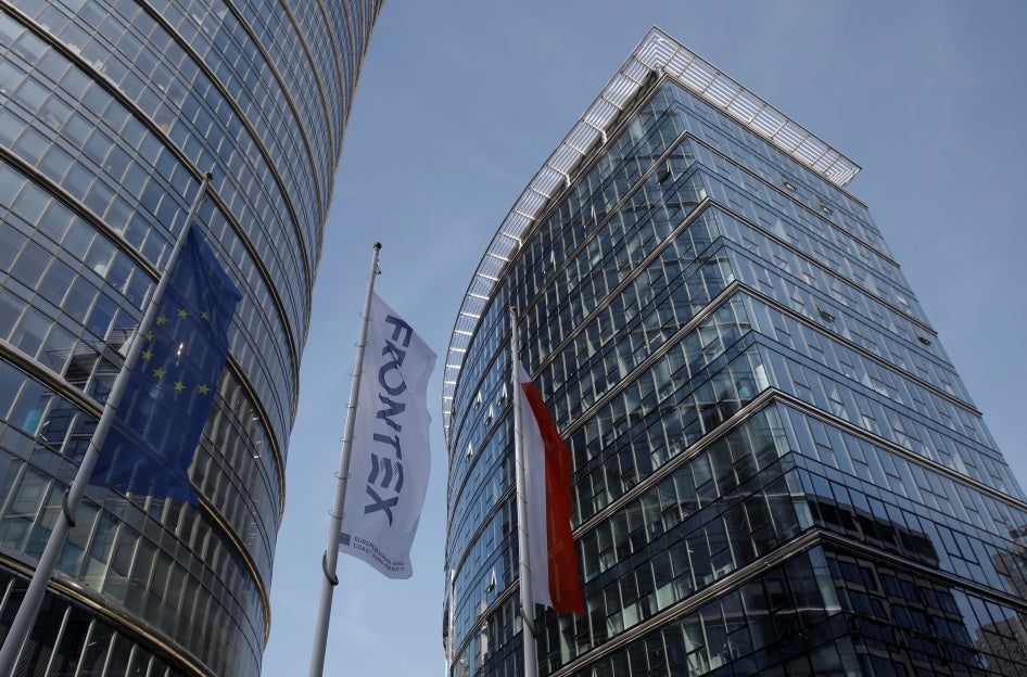 The headquarters of EU border agency Frontex in Warsaw, Poland September 8, 2021.