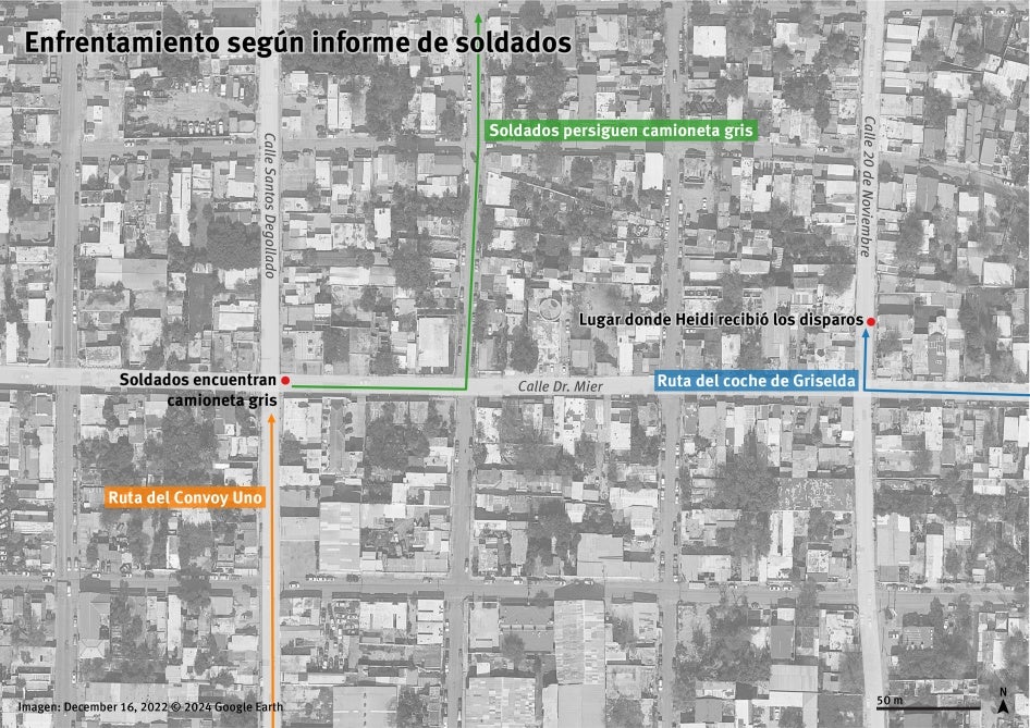 Annotated satellite image