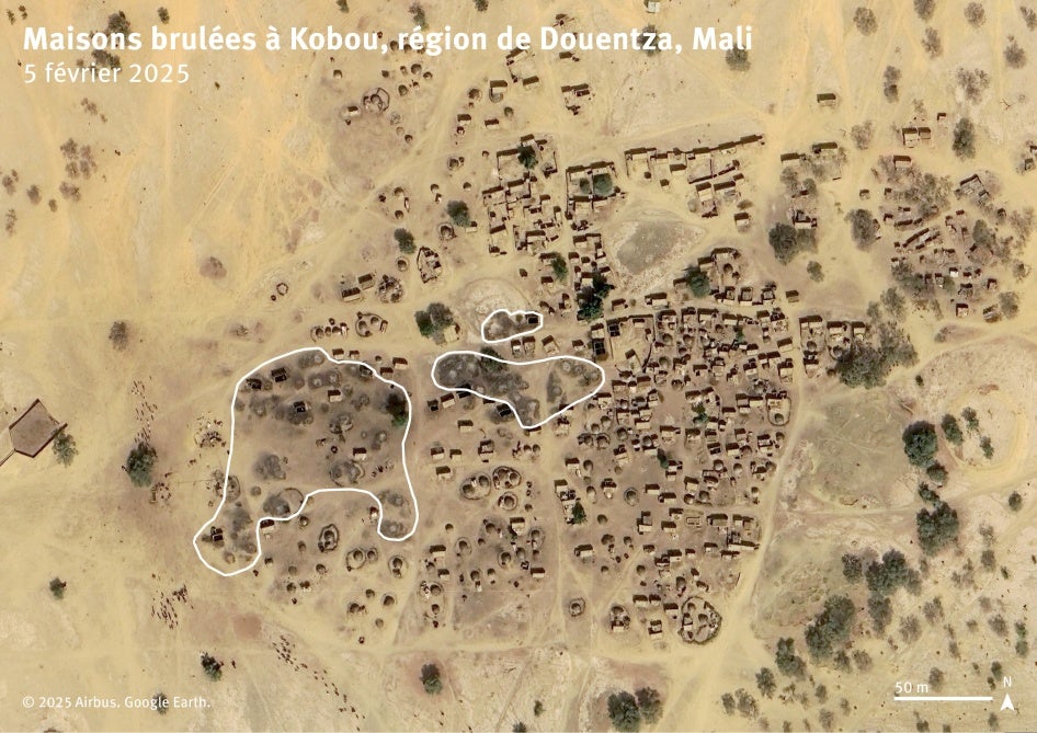 Image satellite annotée
