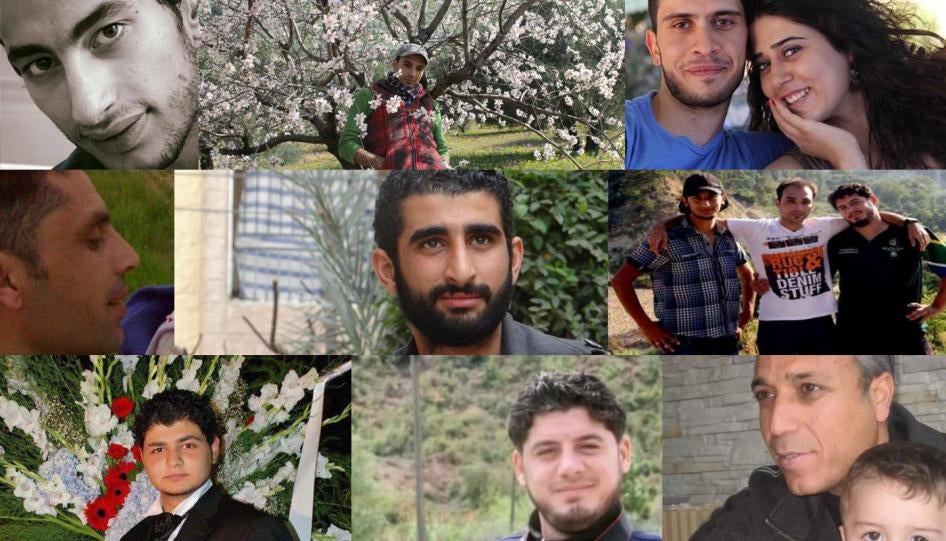 Images provided by families of their relatives who went missing in ISIS custody. © 2019 Human Rights Watch