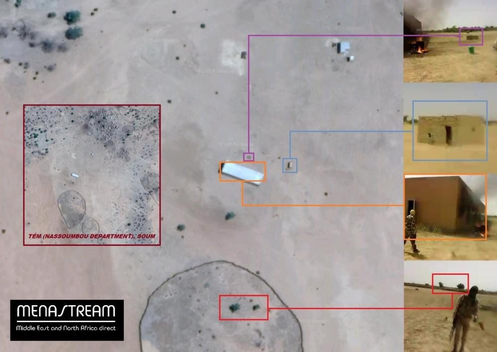 Satellite image of a school 