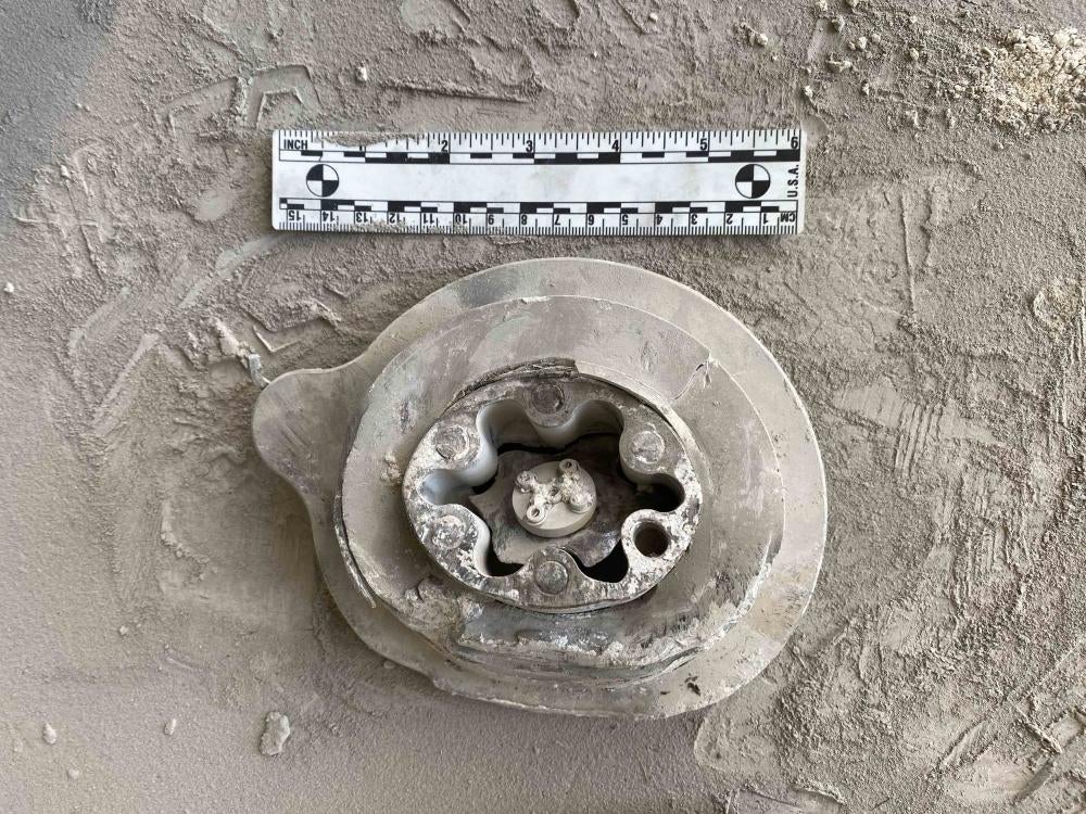 A heavy metal remnant with Allen bolts