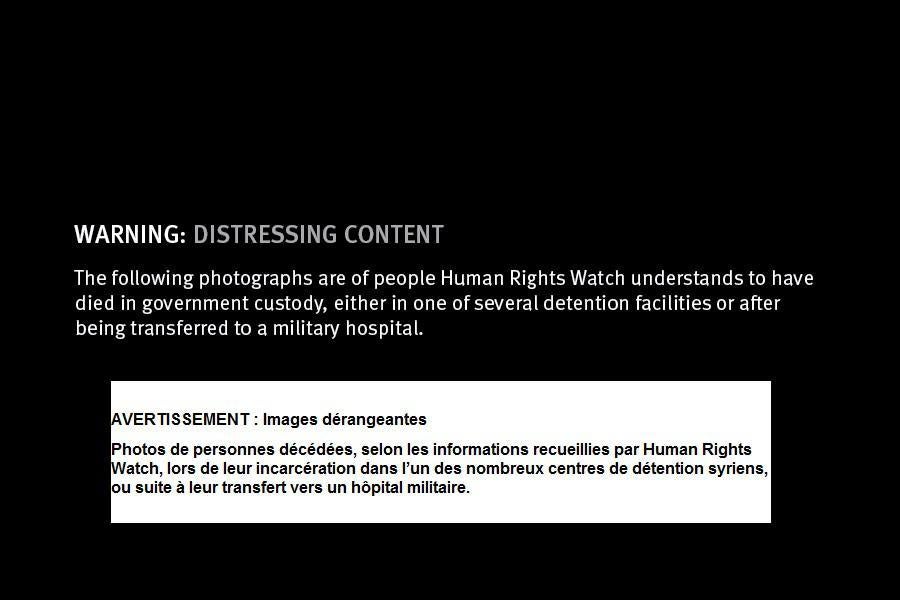 AVERTISSEMENT : Images dérangeantes