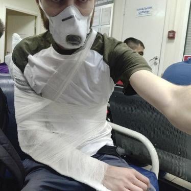 David Frenkel, in hospital. July 2020.