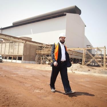 Israeli billionaire Dan Gertler walks through the Katanga Mining Ltd. copper and cobalt mine complex in Kolwezi, Democratic Republic of Congo, August 1, 2012.