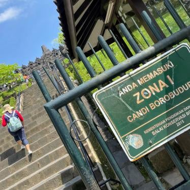 Entrance to the Borobudur Buddhist temple