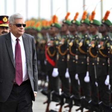 Sri Lankan President Ranil Wickremesinghe visits the Army Headquarters in Colombo, August 9, 2022.