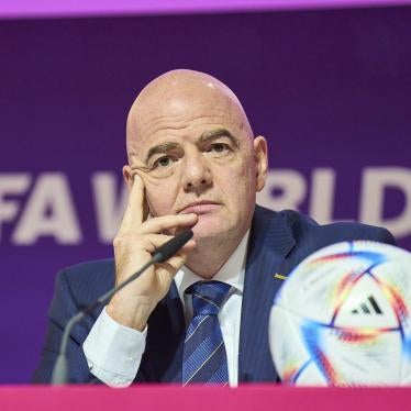 FIFA President Gianni Infantino at a Press Conference in Qatar.