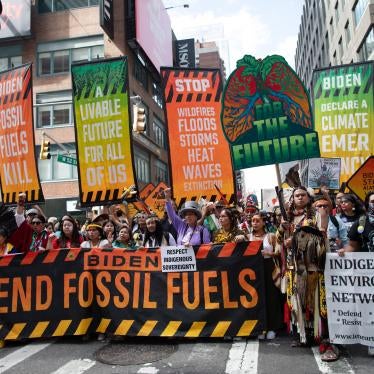 An estimated 75,000 people took part in a march in New York City to “End Fossil Fuels” on September 17, 2023. 