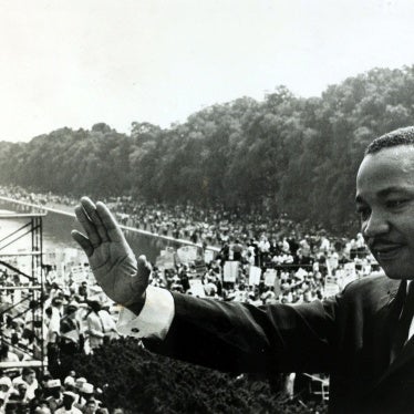 Martin Luther King Jr. on the steps of the Lincoln Memorial during the March on Washington for Jobs and Freedom in Washington, DC, August 1963.