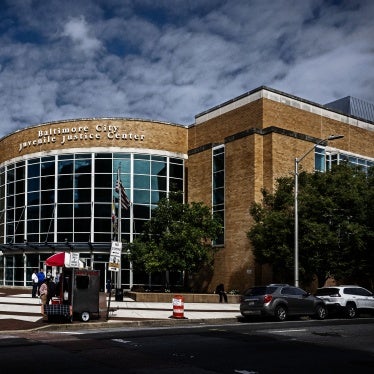 Exterior of the Baltimore City Juvenile Justice Center, in Baltimore, Maryland, September 27, 2023. 
