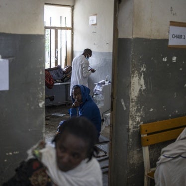 A doctor visits a patient at the emergency ward of the Suhul General Hospital in Shire, Ethiopia, October 11, 2024.