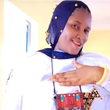 A screenshot of Mariam Cissé in a video posted on TikTok in September 2025.
