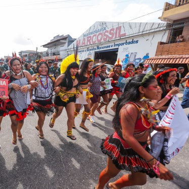 Indigenous people attend a protest to call for climate justice and territorial protection during the U.N. Climate Change Conference (COP3O), in Belem, Brazil, November 17, 2025.