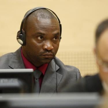 Germain Katanga, a Congolese national, sits in the courtroom of the ICC during the closing statements in the trial against Katanga and Ngudjolo Chui in The Hague May 15, 2012.