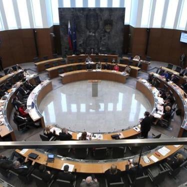 Slovenia's parliamentary hall is pictured during a session in Ljubljana, May 24, 2013.