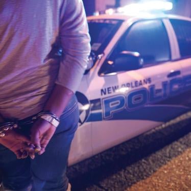  A woman arrested for prostitution in New Orleans, April 2011.