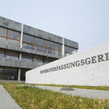 General view of exterior of Germany's Constitutional Court in Karlsruhe, Germany, March 15, 2016. 