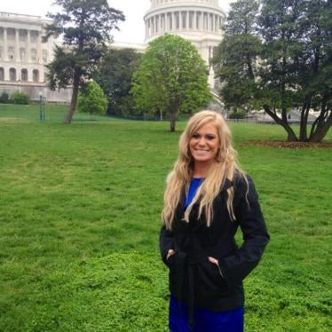 Liz on the day she spoke in front of Congress about rape in the military as part of Service Women’s Action Network (SWAN). Washington D.C. 2013 . 