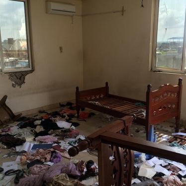 Looted room in a house attacked by government forces in the Munuki neighborhood of Juba, South Sudan on July 10, 2016. 