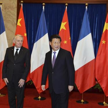 Foreign Minister Jean-Marc Ayrault and President Xi Jinping meet in Beijing, China.